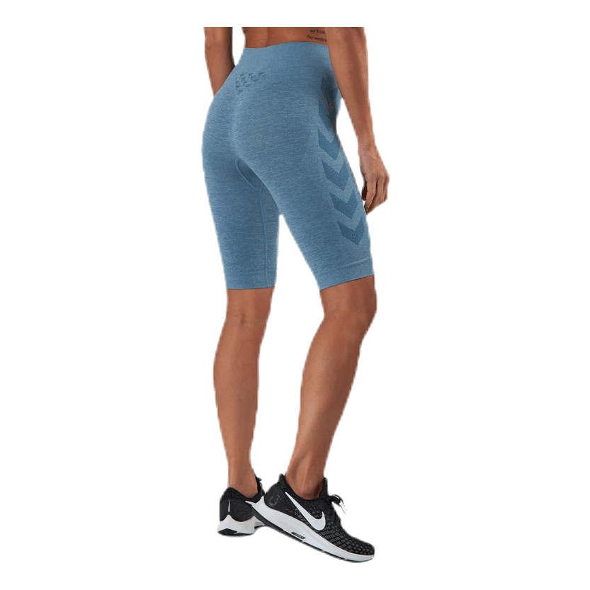 Seamless Cycling Shorts Blue