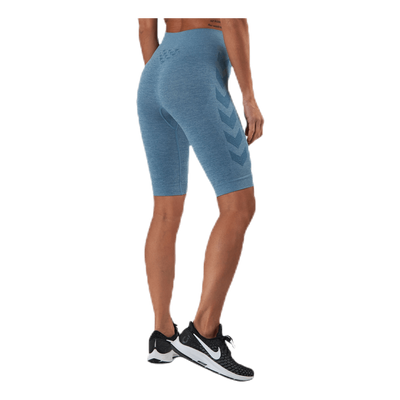 Seamless Cycling Shorts Blue