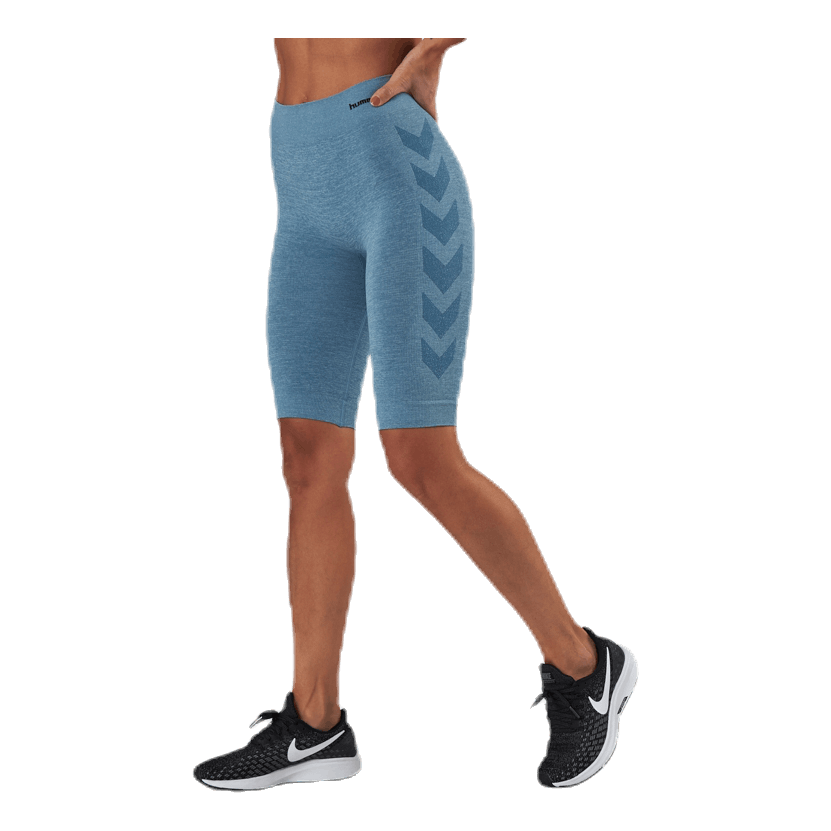 Seamless Cycling Shorts Blue
