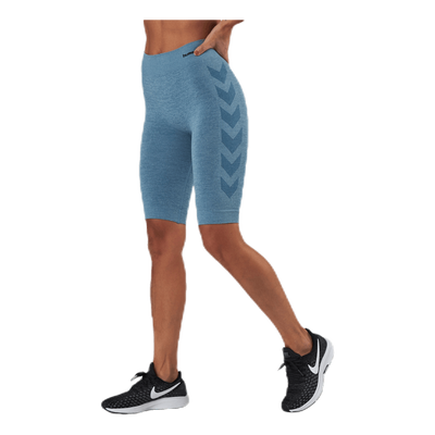 Seamless Cycling Shorts Blue