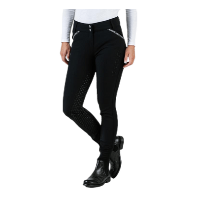 Emily Riding Pants w. Silicon Black