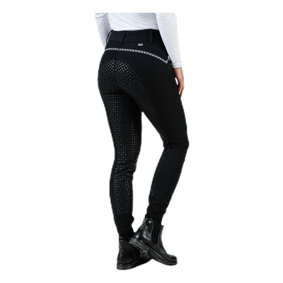 Emily Riding Pants w. Silicon Black