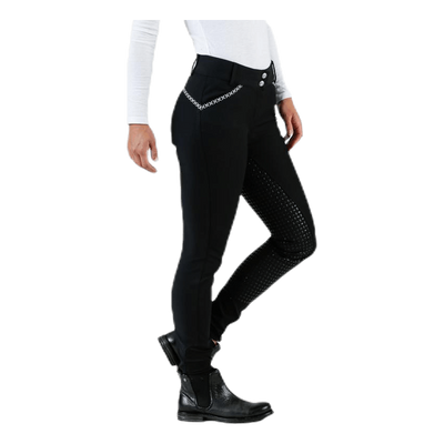 Emily Riding Pants w. Silicon Black