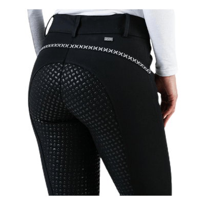 Emily Riding Pants w. Silicon Black