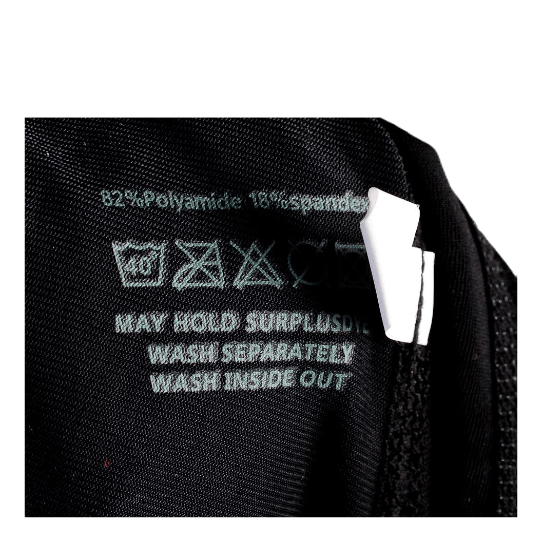8 Panels Proof Short Bib Black