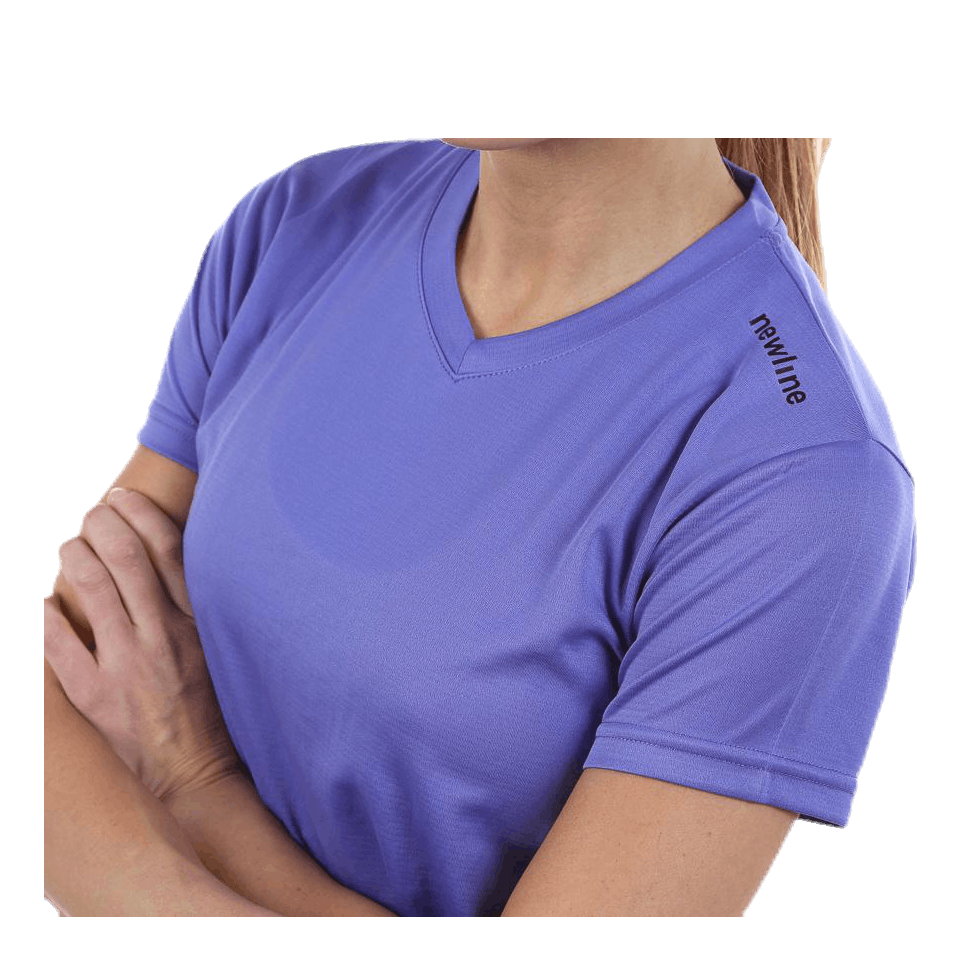 W Base Cool T-Shirt Purple