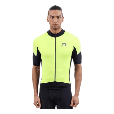 Bike Stretch Jersey Black/Yellow