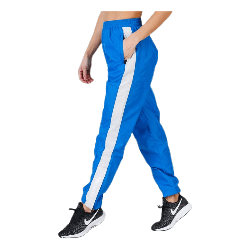 Black Track Cross Pants Blue