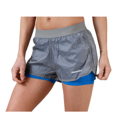 Black 2-Lay Shorts Grey
