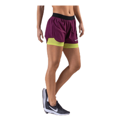2-Lay Shorts Purple/Green