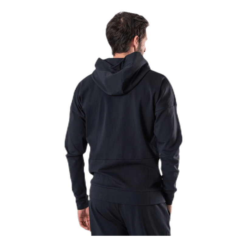 Zip Thru Hoodie Black