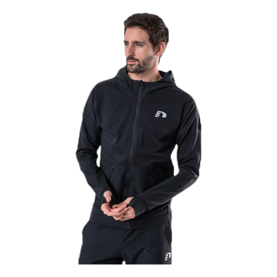 Zip Thru Hoodie Black