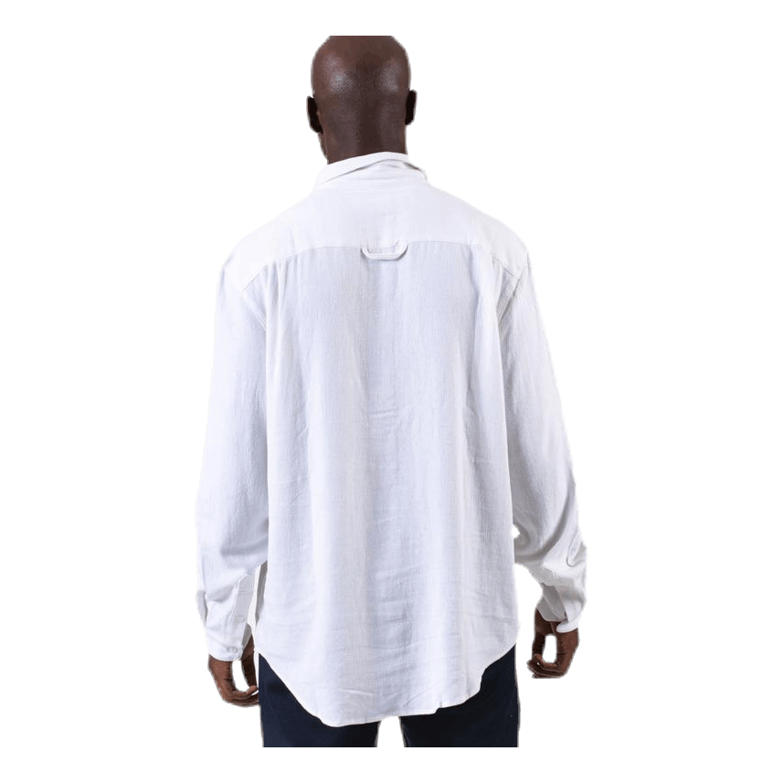 Pop Over Shirt White