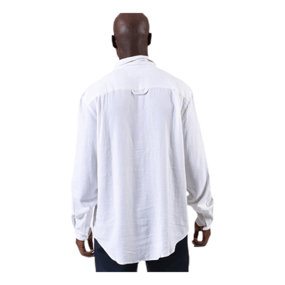 Pop Over Shirt White