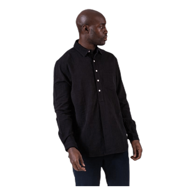 Pop Over Shirt Black