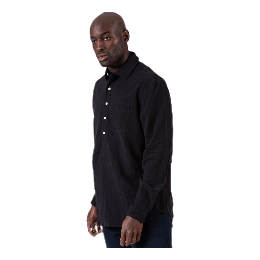 Pop Over Shirt Black
