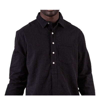 Pop Over Shirt Black