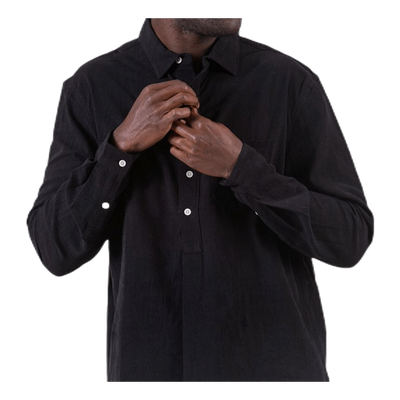 Pop Over Shirt Black
