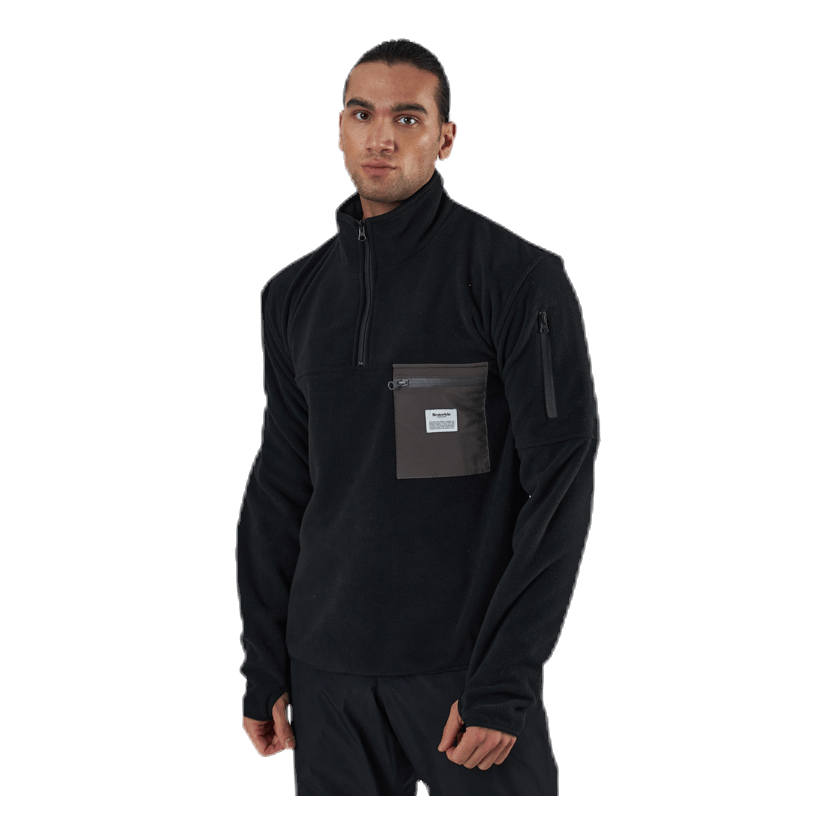 Recycled Polyester Pullover Black