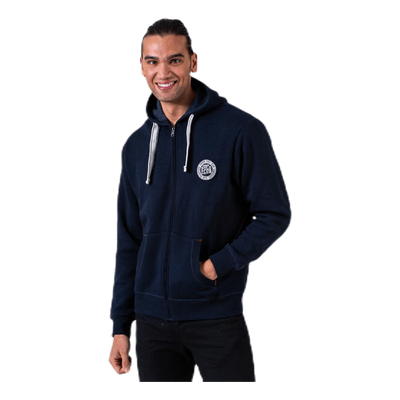 Krew Sweatshirt Full Zip Blue