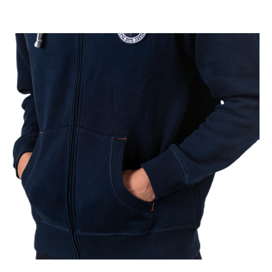 Krew Sweatshirt Full Zip Blue