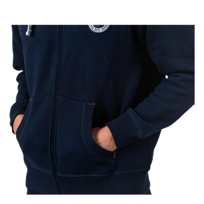 Krew Sweatshirt Full Zip Blue
