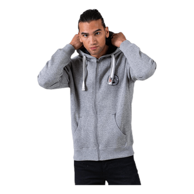 Krew Sweatshirt Full Zip Grey