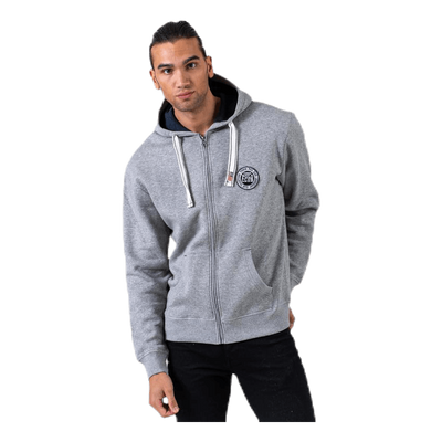 Krew Sweatshirt Full Zip Grey
