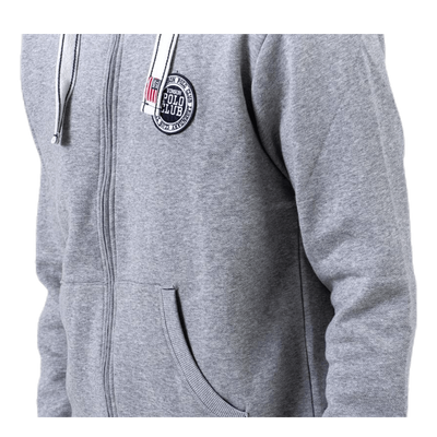 Krew Sweatshirt Full Zip Grey