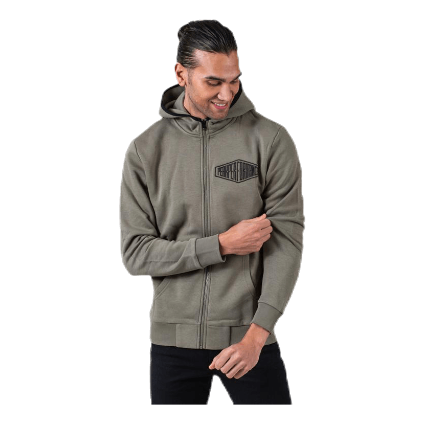 Comfy Zip Hood Green