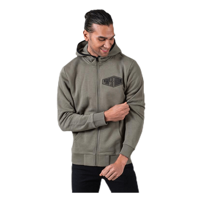 Comfy Zip Hood Green