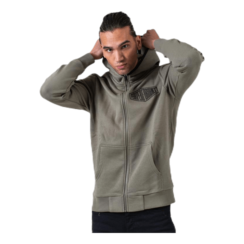 Comfy Zip Hood Green