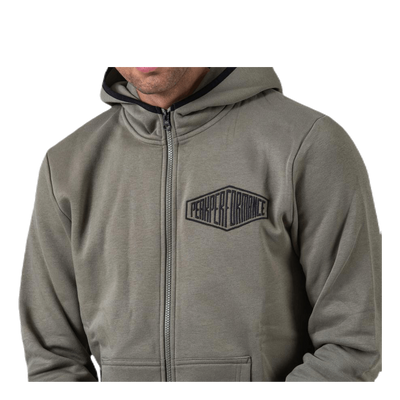Comfy Zip Hood Green