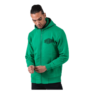 Comfy Zip Hood Green