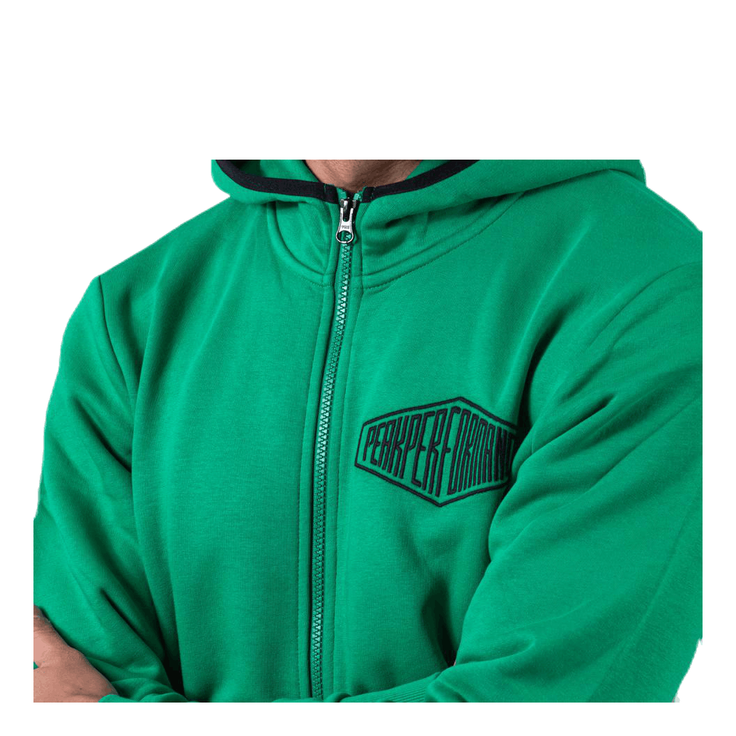 Comfy Zip Hood Green