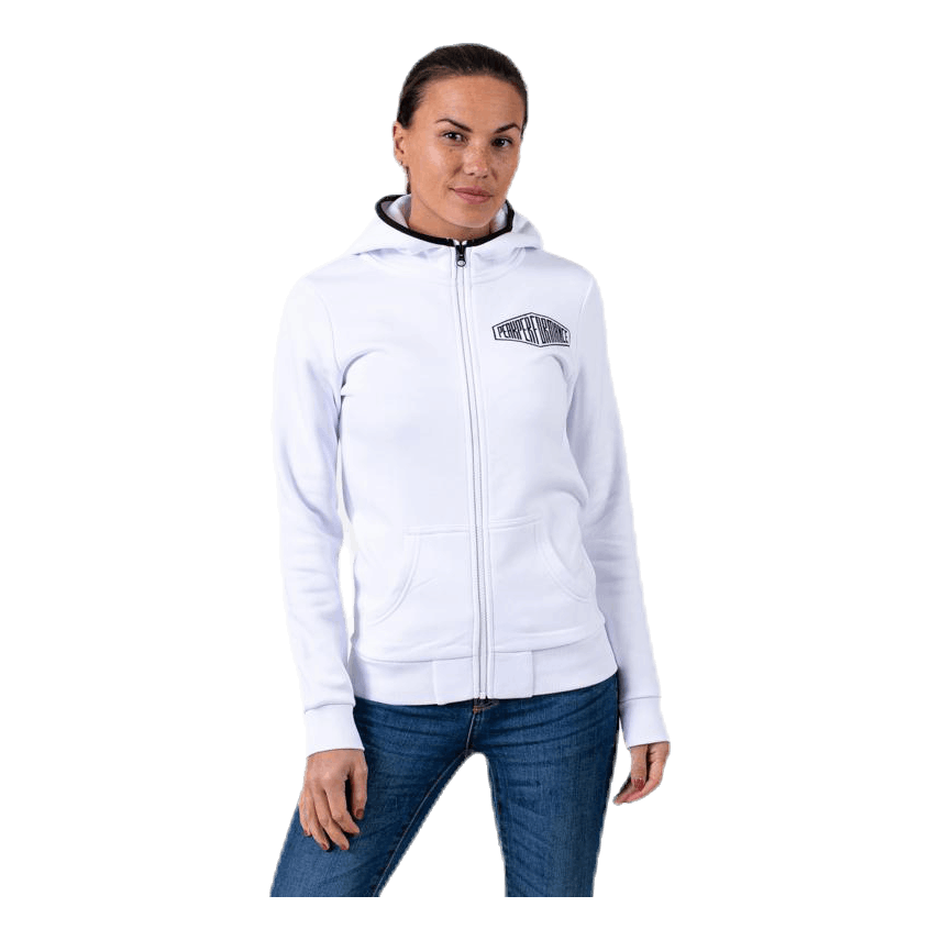 Comfy Zip Hood White