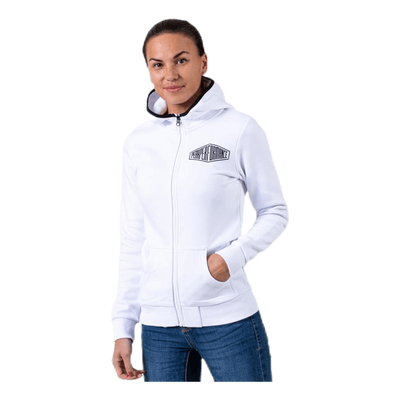 Comfy Zip Hood White