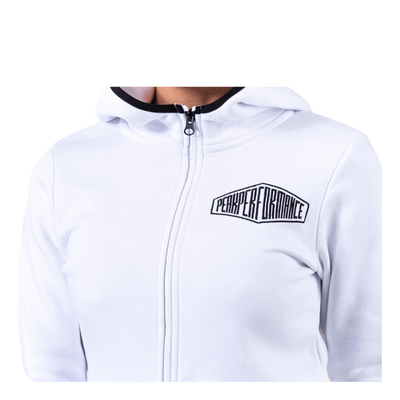 Comfy Zip Hood White