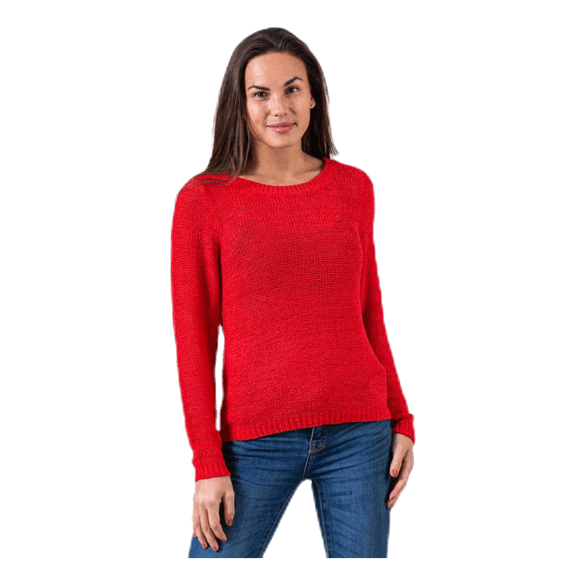 Geena Xo L/S Pullover Knt Red
