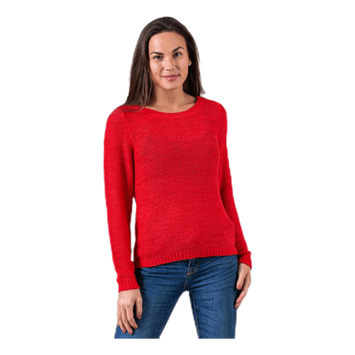 Geena Xo L/S Pullover Knt Red