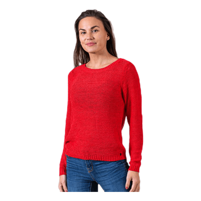 Geena Xo L/S Pullover Knt Red