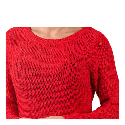 Geena Xo L/S Pullover Knt Red