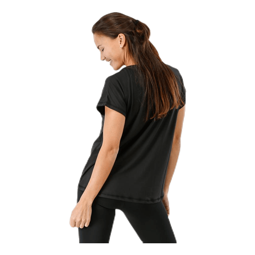 Aubree Ss Loose Training Tee Black