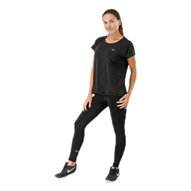 Aubree Ss Loose Training Tee Black