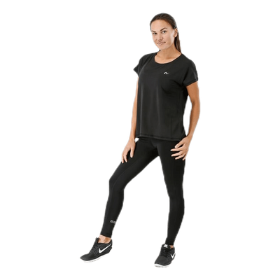 Aubree Ss Loose Training Tee Black