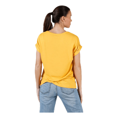 Moster S/S O-Neck Top Jrs Yellow