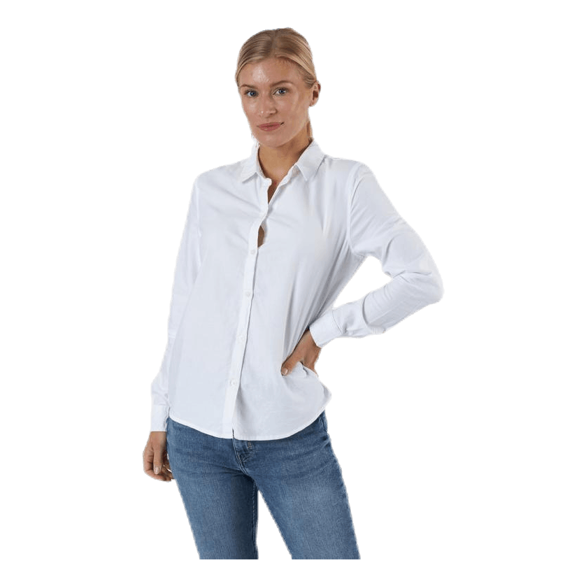 Irena Ls Oxford Shirt White