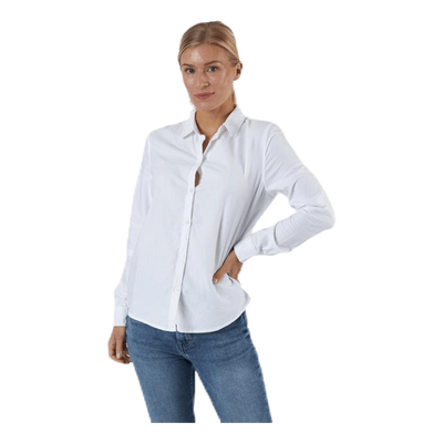 Irena Ls Oxford Shirt White