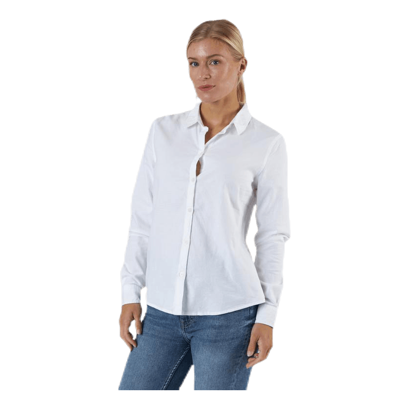 Irena Ls Oxford Shirt White