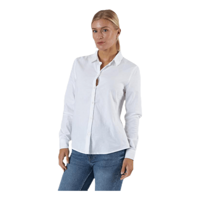 Irena Ls Oxford Shirt White